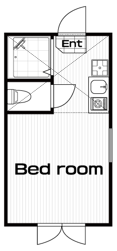 明大前駅の賃貸 57,000円 間取り図