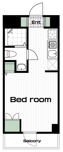 三鷹駅の賃貸 66,000円 間取り図