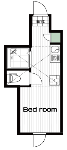 下落合駅の賃貸 63,000円 間取り図