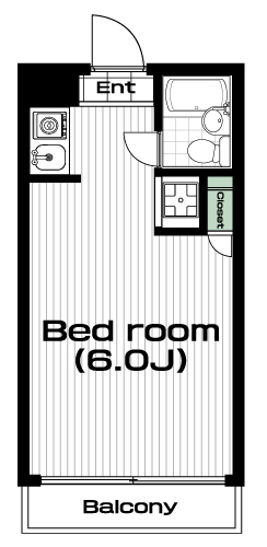 玉川学園前駅の賃貸 30,000円 間取り図