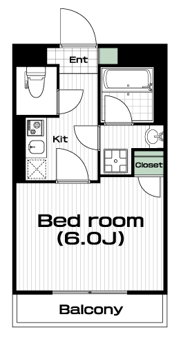 新百合ヶ丘駅の賃貸 66,000円 間取り図