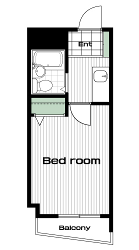江古田駅の賃貸 50,000円 間取り図