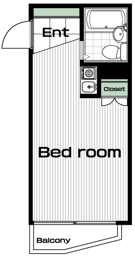 武蔵小金井駅の賃貸 46,000円 間取り図