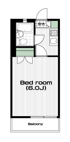 南与野駅の賃貸 33,000円 間取り図