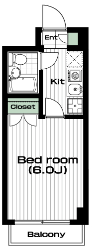 宮崎台駅の賃貸 49,000円 間取り図