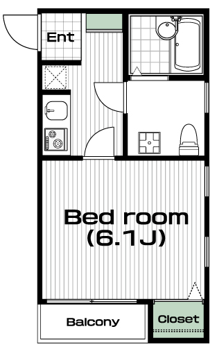 高円寺駅の賃貸 85,000円 間取り図