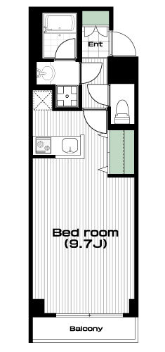 本蓮沼駅の賃貸 84,000円 間取り図