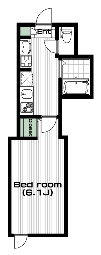 星川駅の賃貸 60,000円 間取り図