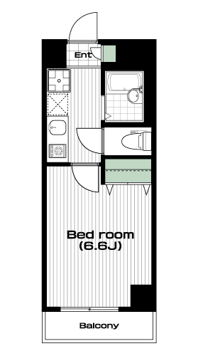 雑司が谷駅の賃貸 87,000円 間取り図