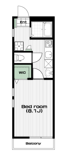 南与野駅の賃貸 58,000円 間取り図