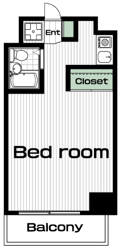 武蔵関駅の賃貸 60,000円 間取り図