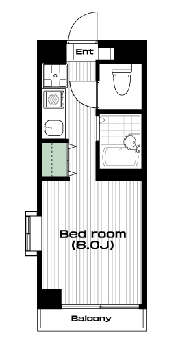 志木駅の賃貸 51,000円 間取り図