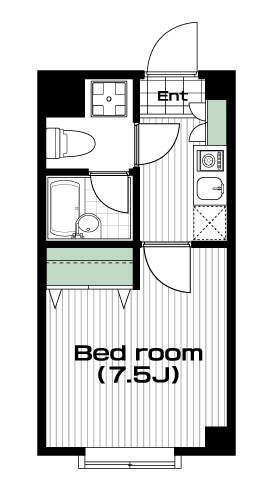 西巣鴨駅の賃貸 69,000円 間取り図