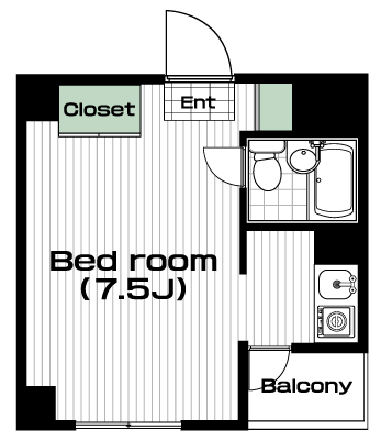 市が尾駅の賃貸 53,000円 間取り図