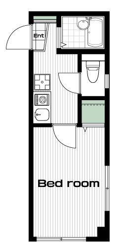 中野駅の賃貸 60,000円 間取り図