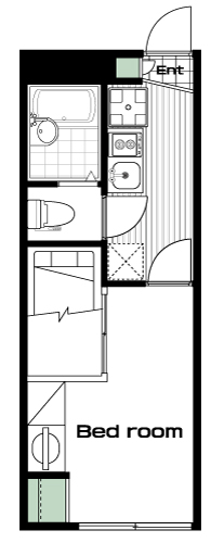 西八王子駅の賃貸 56,000円 間取り図