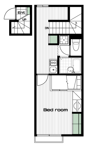 霞ケ関駅の賃貸 47,000円 間取り図