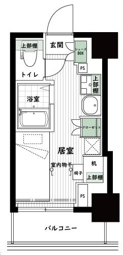 溝の口駅の賃貸 69,000円 間取り図