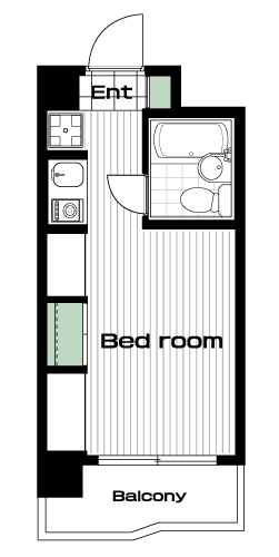 明大前駅の賃貸 59,500円 間取り図
