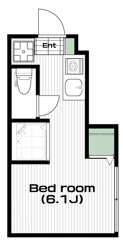 中野駅の賃貸 67,500円 間取り図