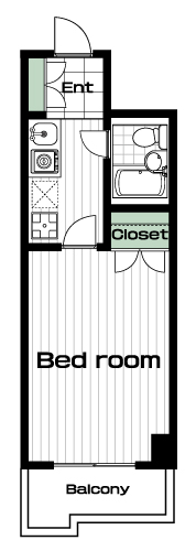 宮崎台駅の賃貸 62,000円 間取り図