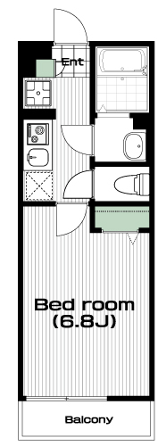 西八王子駅の賃貸 68,000円 間取り図