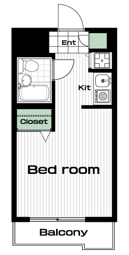 武蔵小杉駅の賃貸 58,000円 間取り図