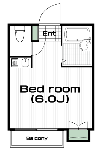 国分寺駅の賃貸 59,000円 間取り図