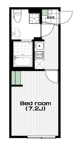 鶴瀬駅の賃貸 55,000円 間取り図