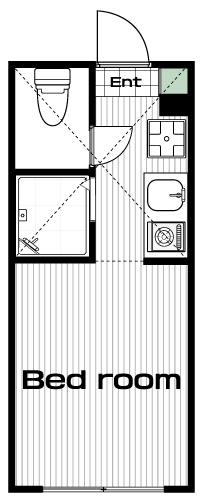 明大前駅の賃貸 68,000円 間取り図