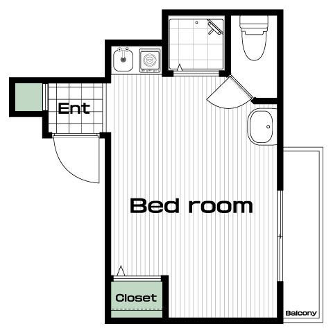 高円寺駅の賃貸 64,000円 間取り図