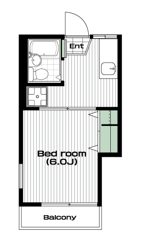 小竹向原駅の賃貸 51,000円 間取り図