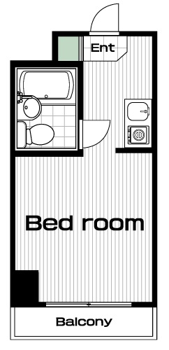 千歳烏山駅の賃貸 48,000円 間取り図