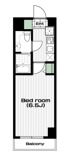 茗荷谷駅の賃貸 93,000円 間取り図