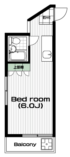 梅ヶ丘駅の賃貸 55,000円 間取り図