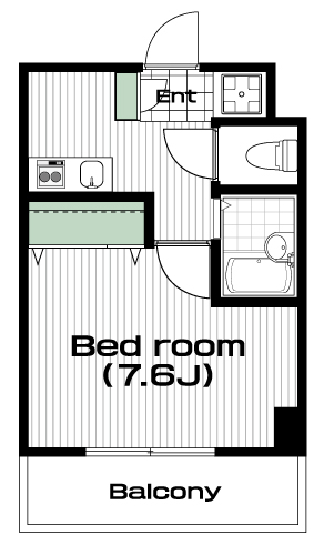 柴崎駅の賃貸 64,000円 間取り図