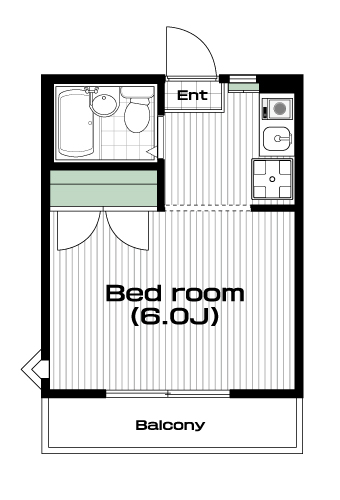 南与野駅の賃貸 30,000円 間取り図
