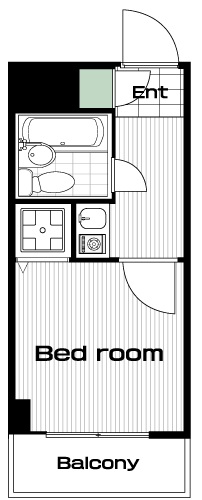 調布駅の賃貸 43,000円 間取り図