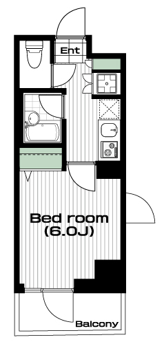 八王子駅の賃貸 65,000円 間取り図