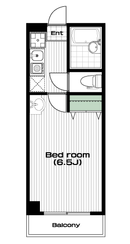 志木駅の賃貸 43,000円 間取り図