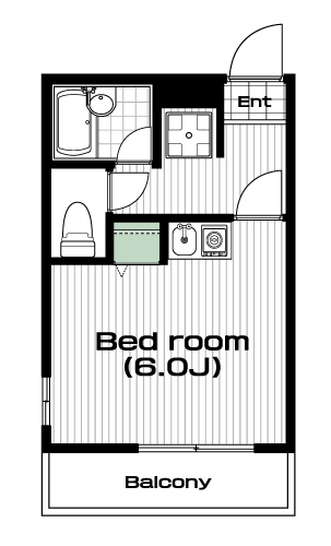 所沢駅の賃貸 55,000円 間取り図