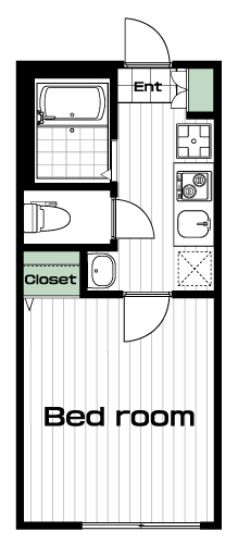 上星川駅の賃貸 55,000円 間取り図
