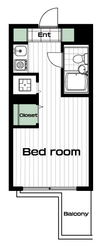 等々力駅の賃貸 62,000円 間取り図