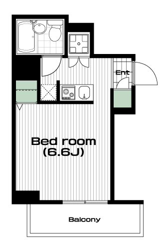 西巣鴨駅の賃貸 78,000円 間取り図