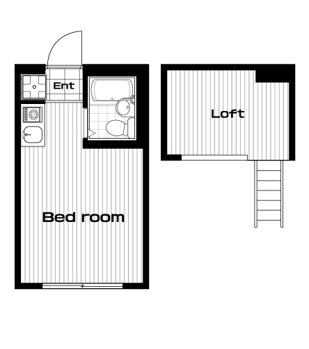 新高島平駅の賃貸 45,000円 間取り図