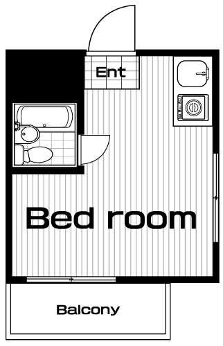新宿駅の賃貸 59,000円 間取り図