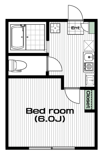 梶が谷駅の賃貸 75,000円 間取り図