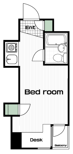 八王子駅の賃貸 40,000円 間取り図