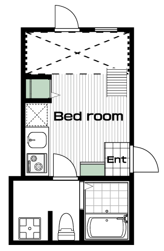 四ツ谷駅の賃貸 86,000円 間取り図