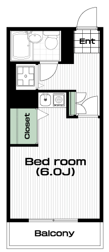 小平駅の賃貸 33,000円 間取り図